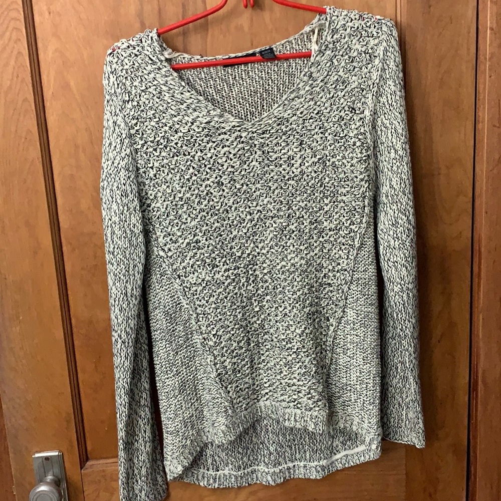 Soft black and cream sweater- M